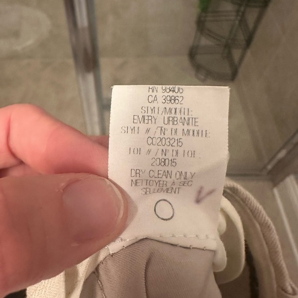 Theory Linen Chic Beige Straight-Leg Pants - Picture 5 of 5